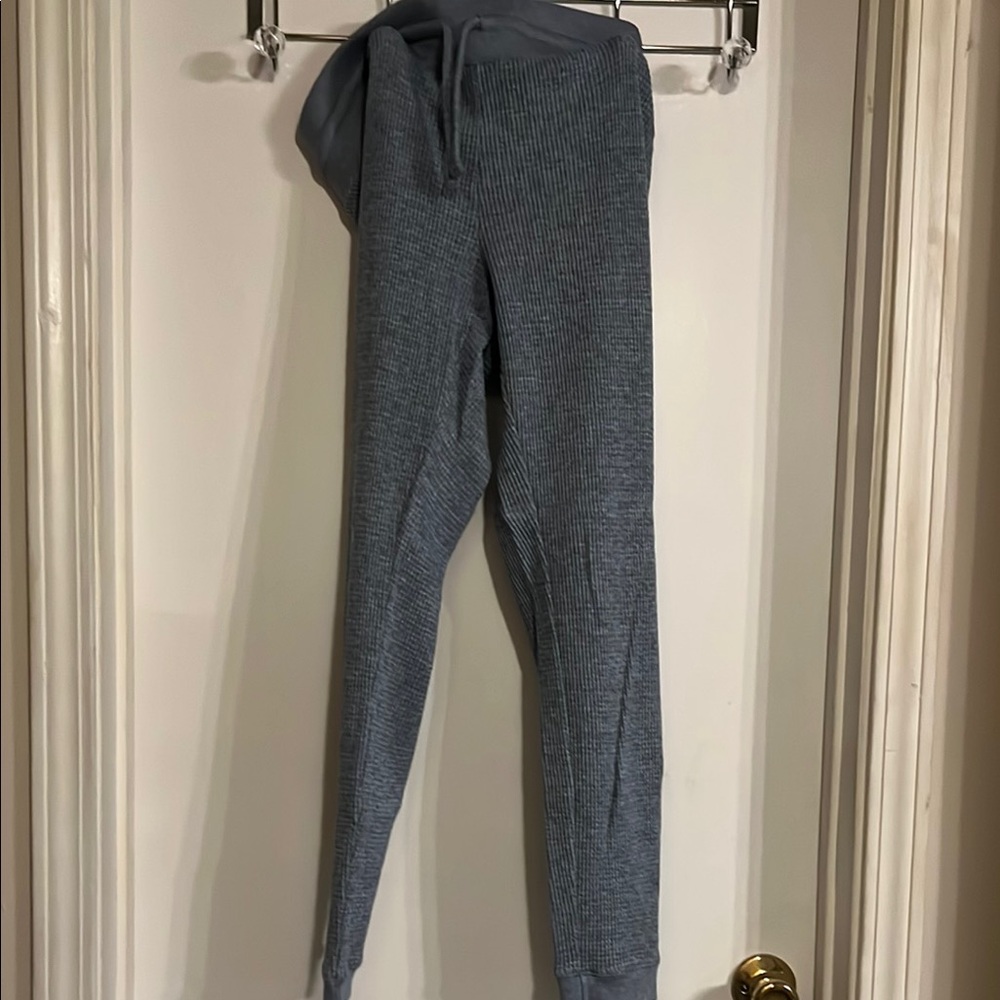 LC Lauren Conrad Blue Track Pants with Tapered Leg